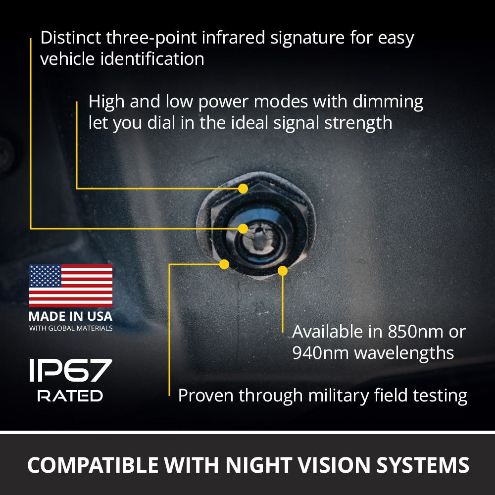 Diode Dynamic Infrared Follow Me Light - Pair
